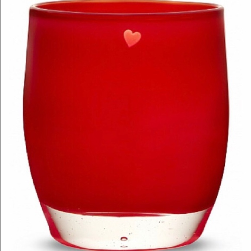 Glassybaby Love with etched heart